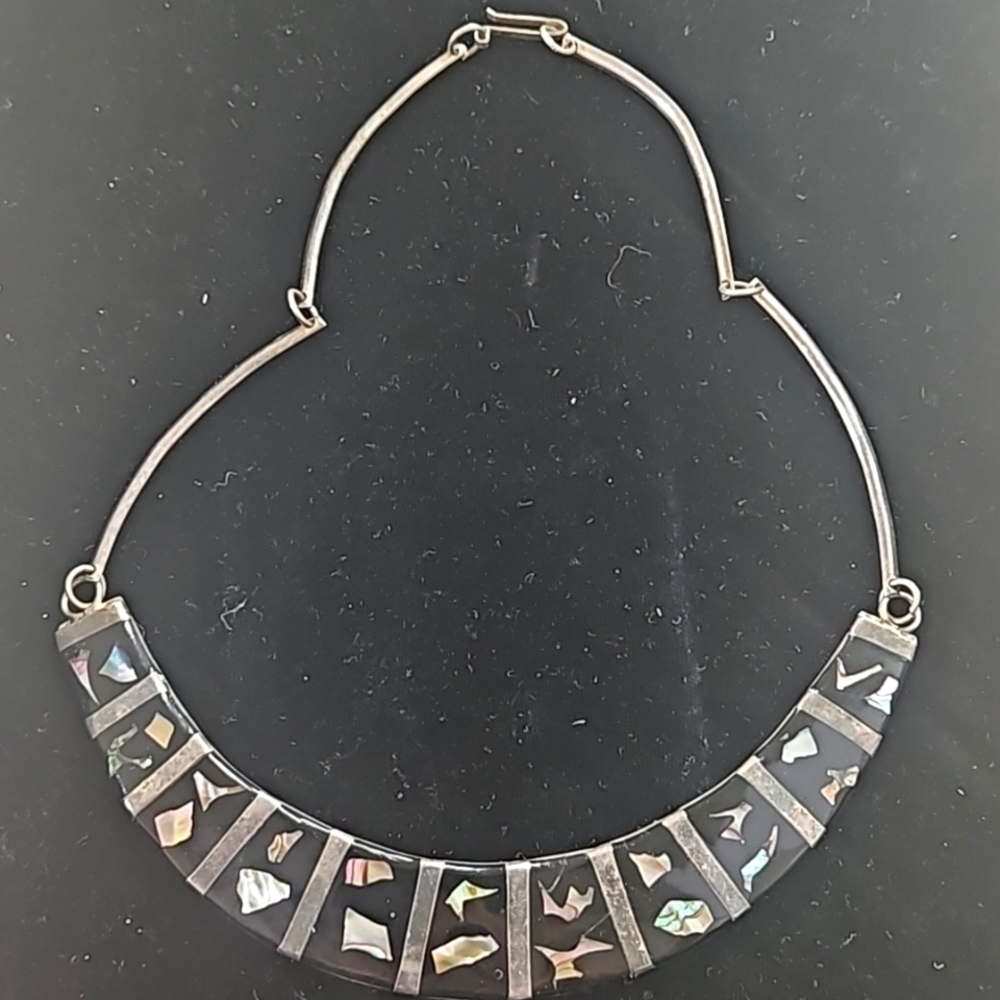 Vintage  Alpaca Mexico Chocker Necklace